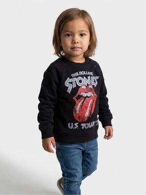 The Rolling Stones pullover black sweatshirt infant 3-6 months